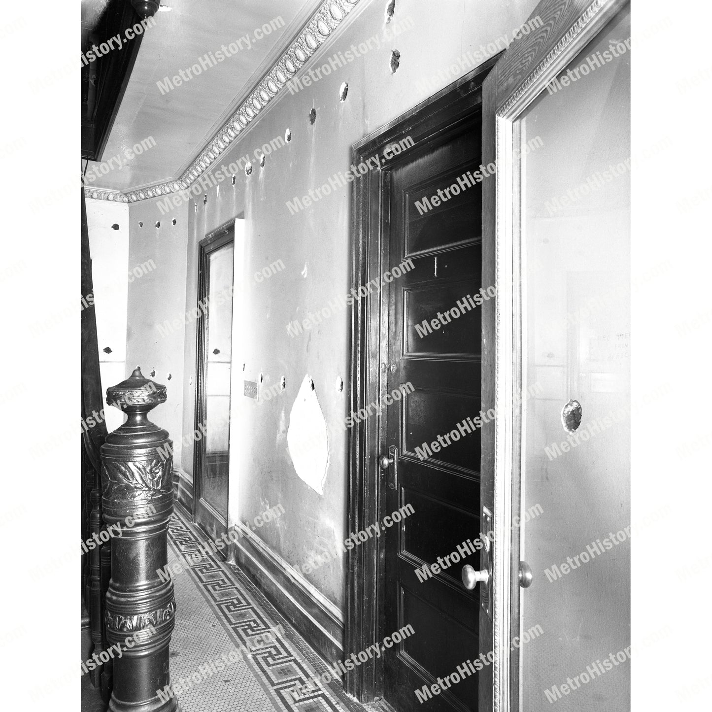 132 West 113th Street, Manhattan, interior, hall damage