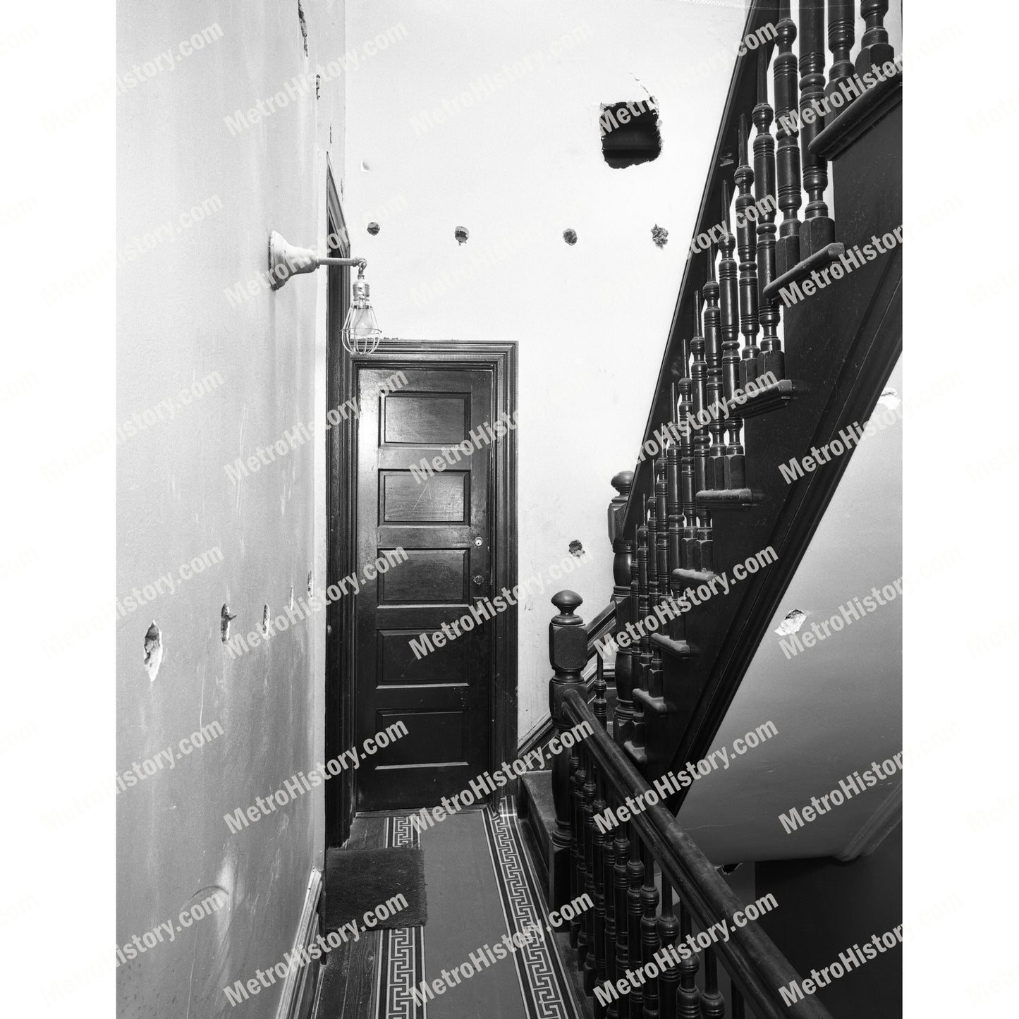 132 West 113th Street, Manhattan, interior, hall damage