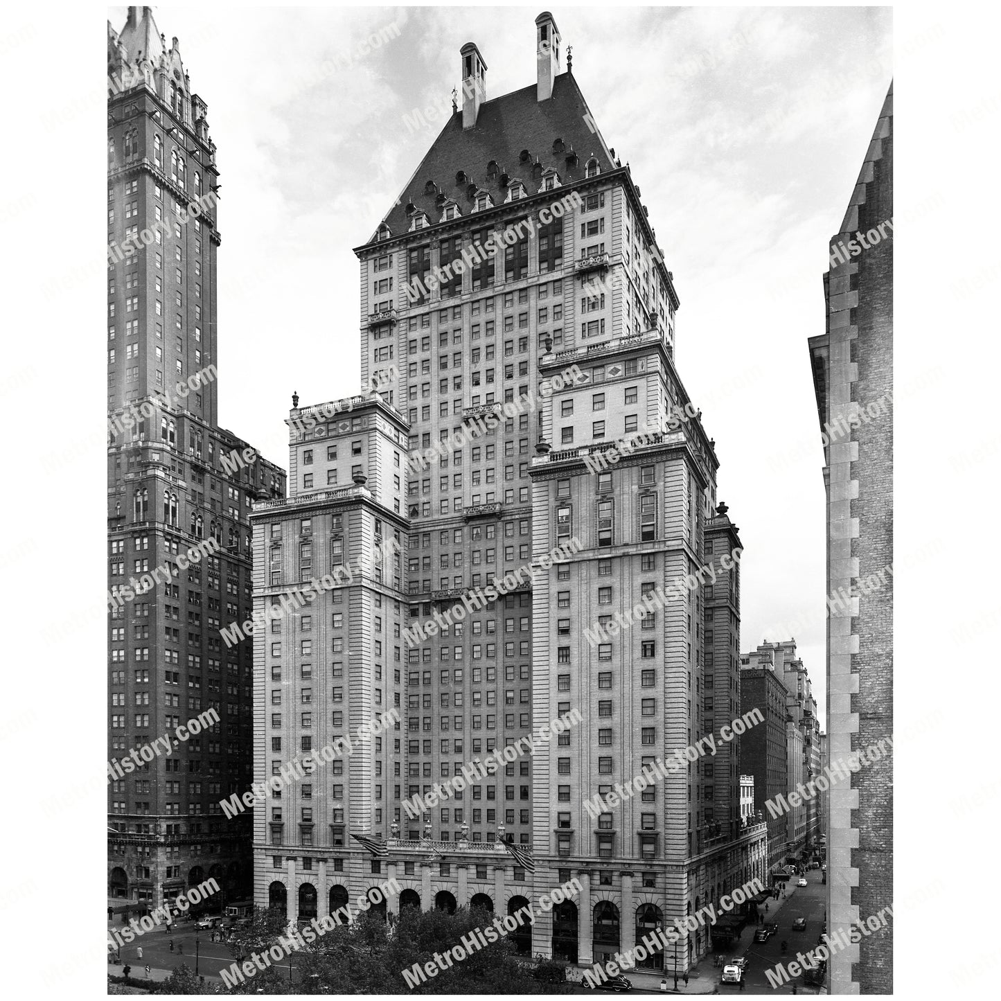 Savoy Plaza Hotel, 767 Fifth Avenue at East 58th Street, Manhattan