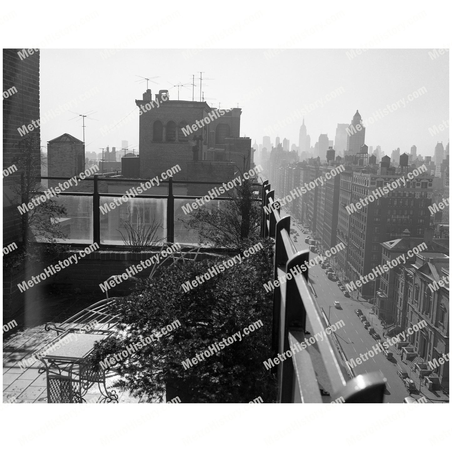 1021 Park Avenue, Manhattan, terrace view south
