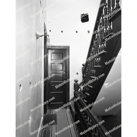132 West 113th Street, Manhattan, interior, hall damage