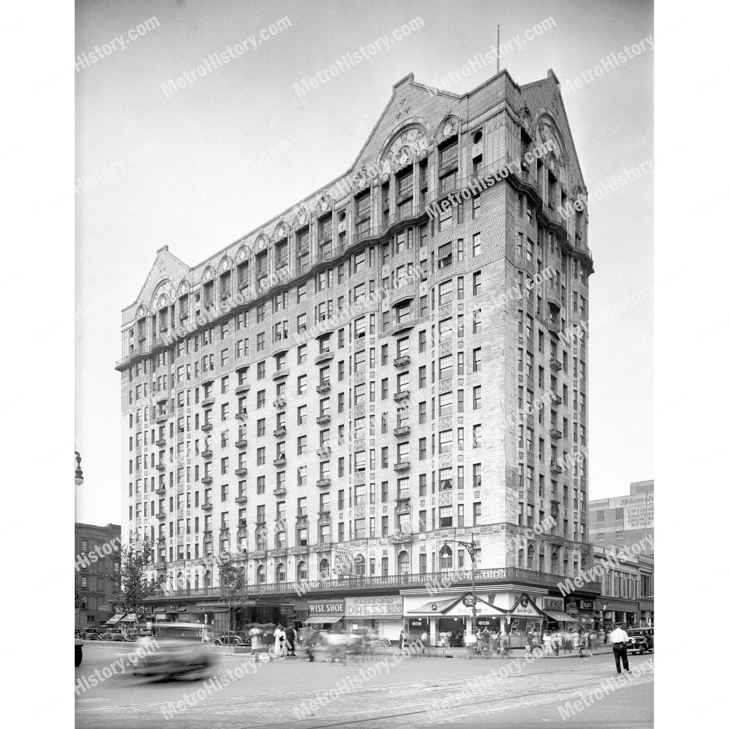 Hotel Theresa, 2082-2096 Seventh Avenue at West 125th Street, Manhattan