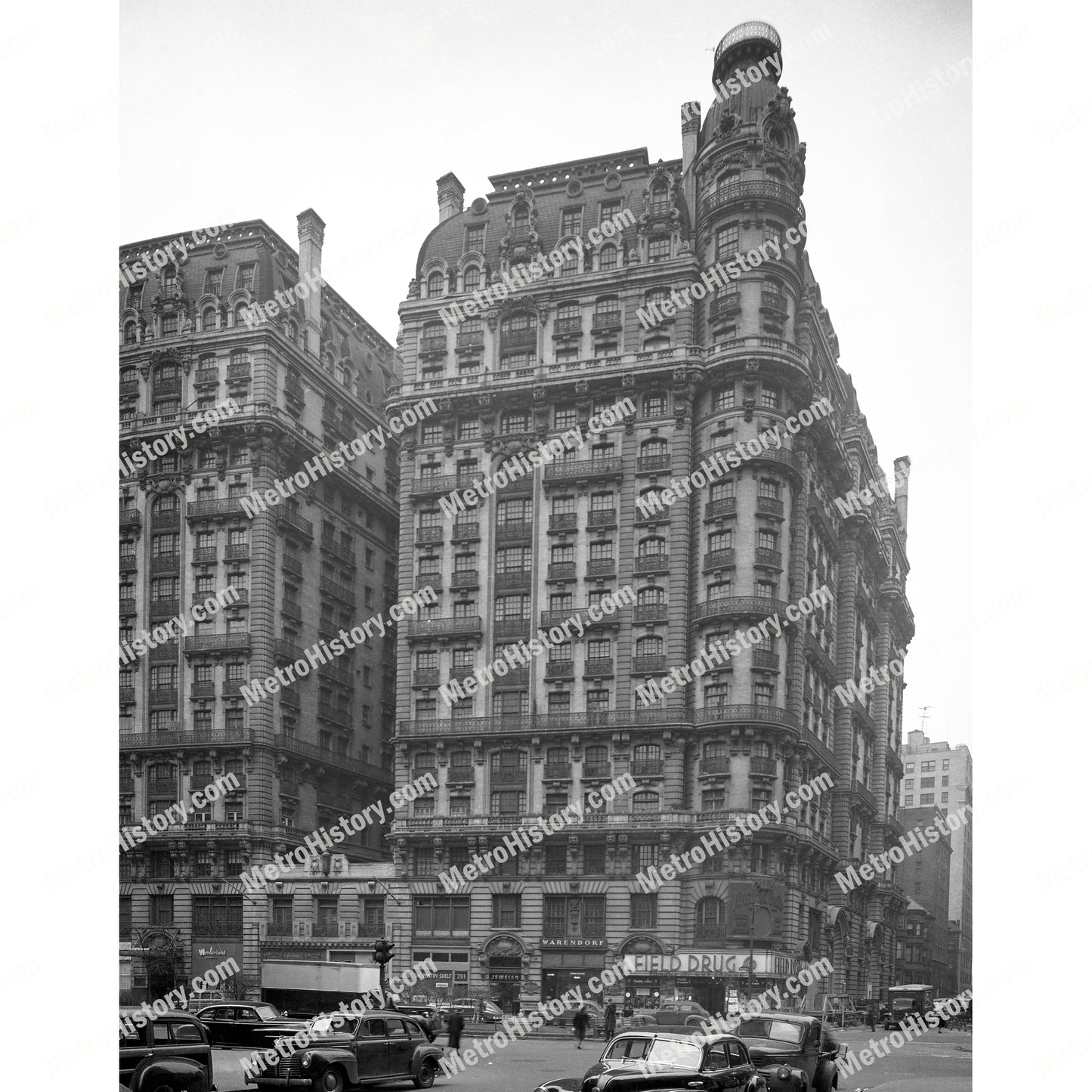 Hotel Ansonia, 2101-2119 Broadway at West 74th Street, Manhattan