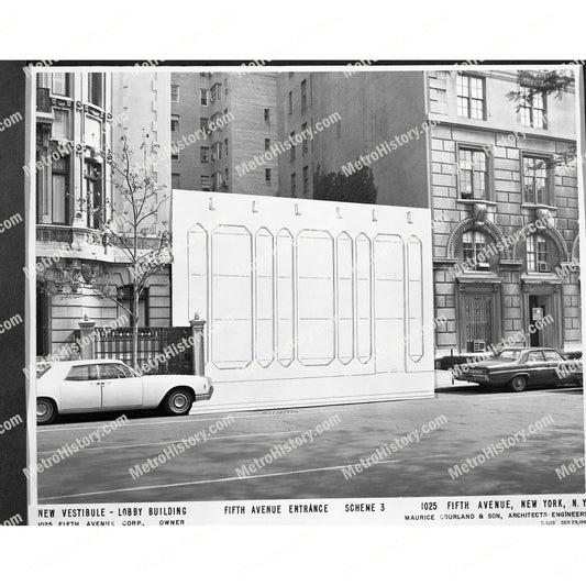 1025 Fifth Avenue, Manhattan, new entrance, Scheme 3