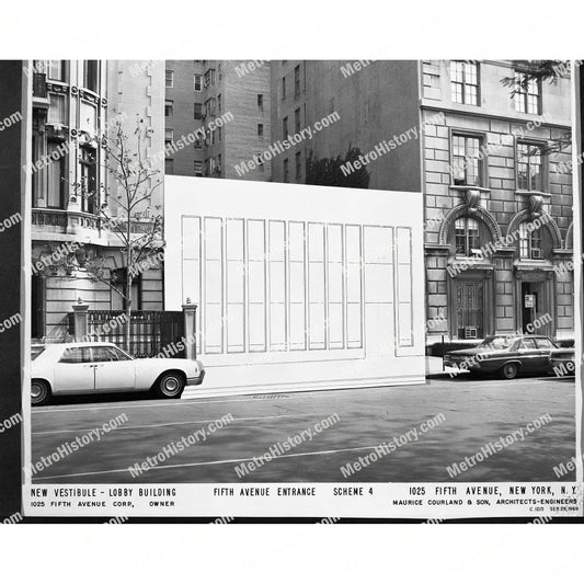 1025 Fifth Avenue, Manhattan, new entrance, Scheme 4