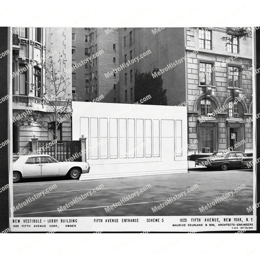 1025 Fifth Avenue, Manhattan, new entrance, Scheme 5