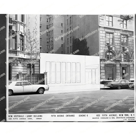 1025 Fifth Avenue, Manhattan, new entrance, Scheme 6