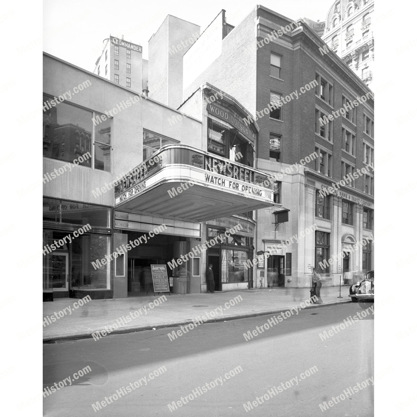 Newsreel Theatre entrance, 2081-2085 Broadway at West 72nd Street, Manhattan